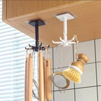 Self-Adhesive Hook Utensil Rack with 6 Hooks for home, Kitchen Bathroom Cabinet