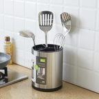 Rotating Kitchen Utensil Holder Stainless Steel