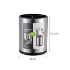 Rotating Kitchen Utensil Holder Stainless Steel