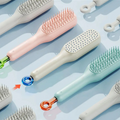 Key Pull Self Cleaning Hair Brush Hairbrushes for Women Easy Clean Hair Brush