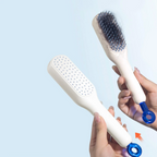 Key Pull Self Cleaning Hair Brush Hairbrushes for Women Easy Clean Hair Brush