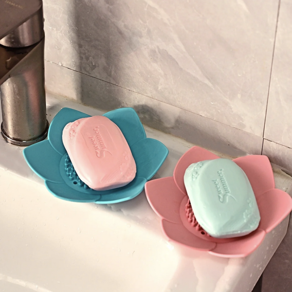 Silicone Flower Drain Soap Holder