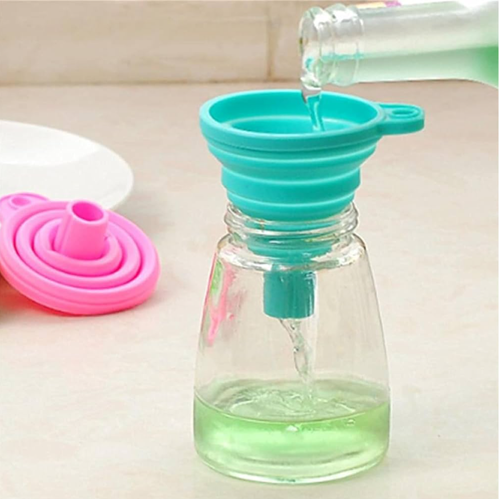 Kitchen Silicone Collapsible Foldable Funnel