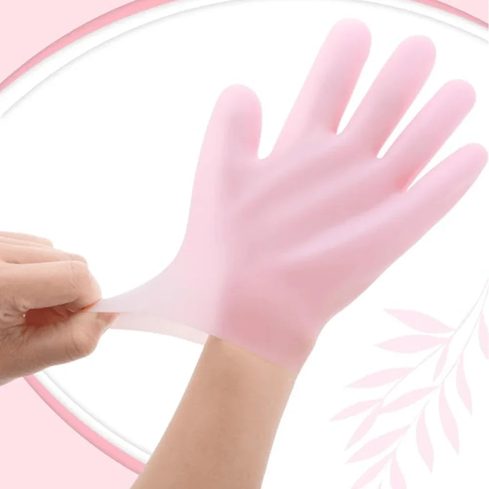 Silicone Hand Moisturising Gloves