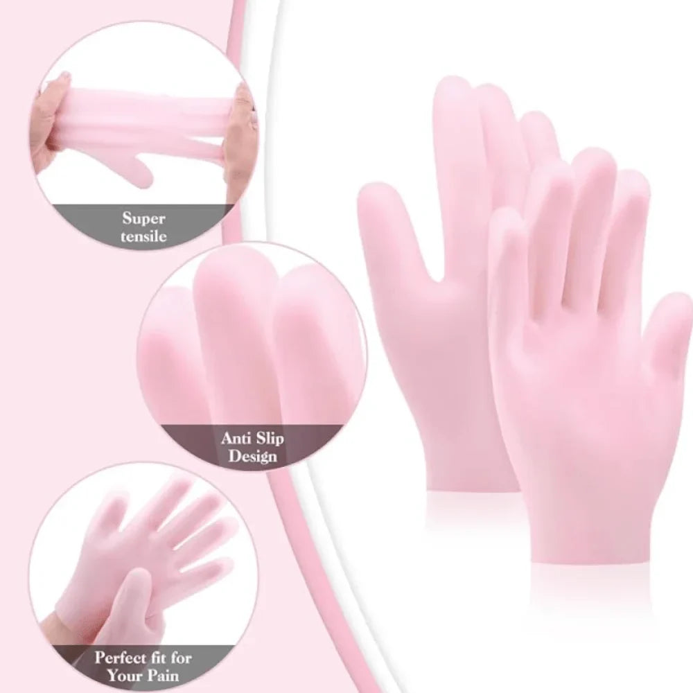 Silicone Hand Moisturising Gloves
