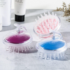 Silicone Shampoo Hair Wash Brush Hair scalp Massage Brush Head Anti Dandruff Haircare Massager Someday Silicone Comb Brush scalp Massager Bath