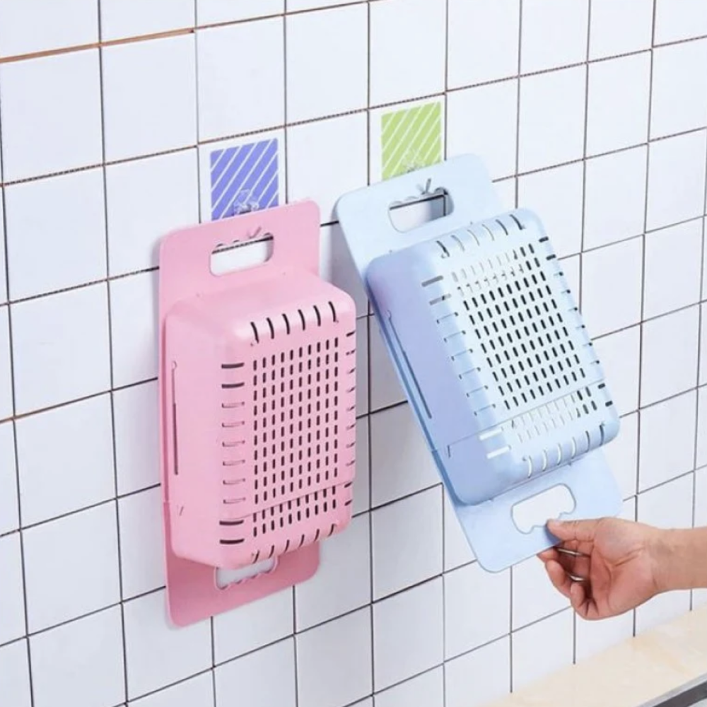 Plastic Expandable Drain Rack Strainer Fruit Vegetable Colander Over The Kitchen Sink Adjustable Drainer Basket