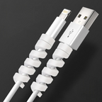 Pack of 4 Spiral Silicone Cable Protector Wire Protector for Chargers, Headphones, Mouse, and Cables Eco-friendly and Durable