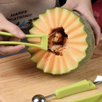 4 In 1 Melon Baller Scoop Stainless Steel Watermelon Fruit Cutter