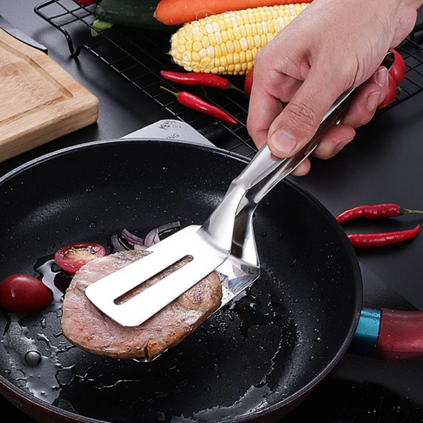 Stainless Steel Double Layer Frying Spatula