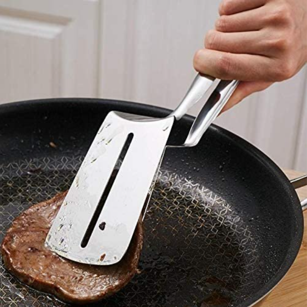 Stainless Steel Double Layer Frying Spatula