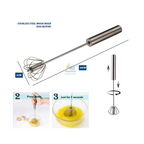 Stainless Steel Manual WhiskerStainless Steel Semi-Automatic Hand Push Egg Beater – Durable, Ergonomic, Rust-Resistant Kitchen Manual Whisker