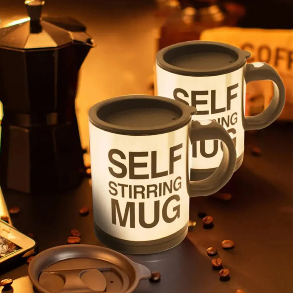 Automatic Stainless Coffee Mixing Cup Blender Self Stirring Mug