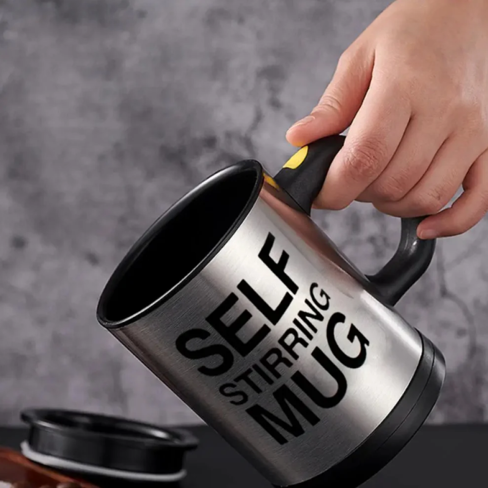 Automatic Stainless Coffee Mixing Cup Blender Self Stirring Mug
