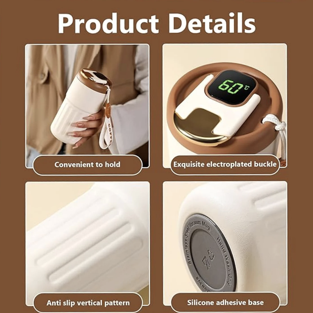 Coffee cup hot and cold Stainless steel Intelligent temperature Coffee Mug