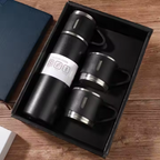 Vacuum Insulated Thermos 500ml(3pcs) With Extra 2 Cups Stainless Steel Flask Thermal Bottle