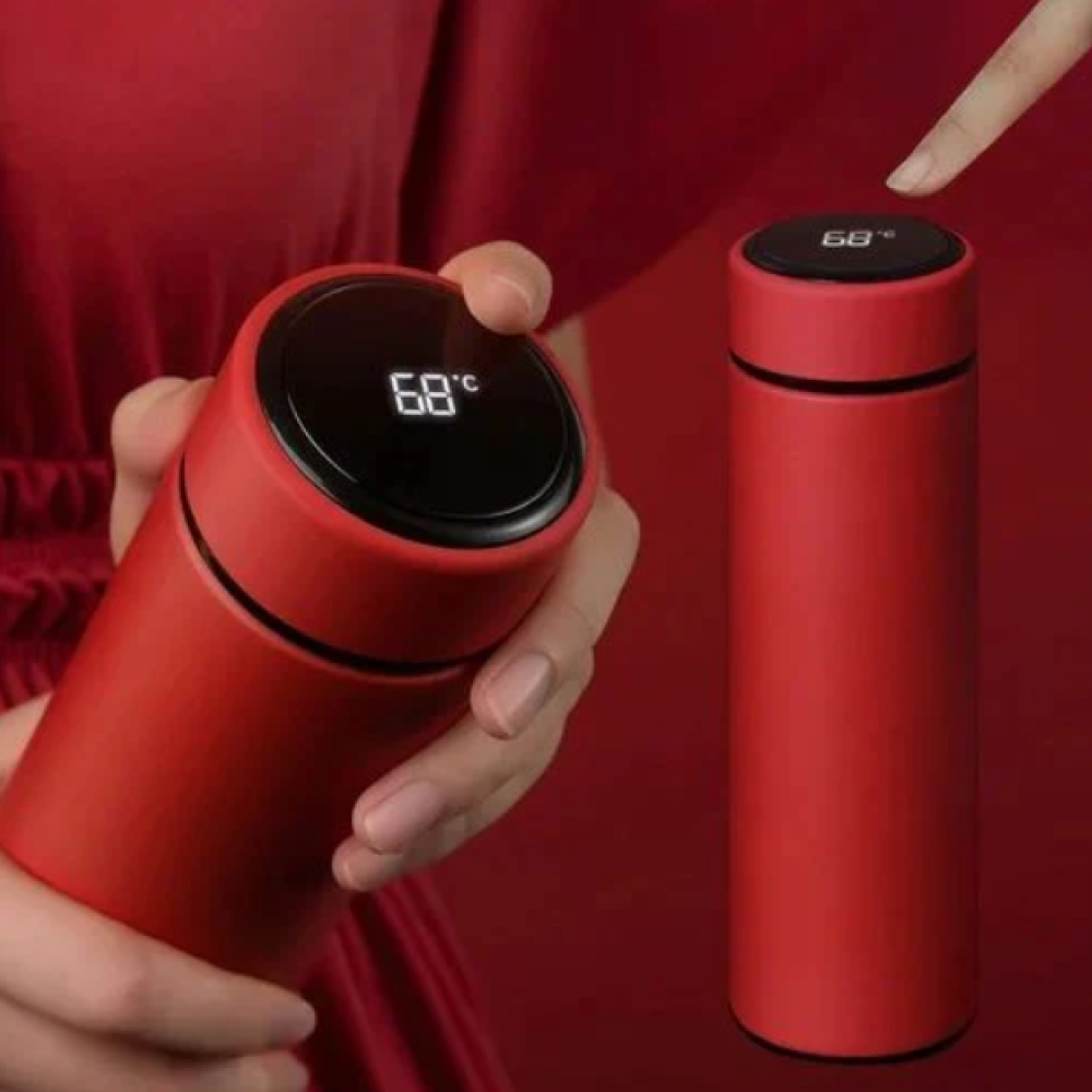 Hot and Cold Water Bottle with LED Temperature Display