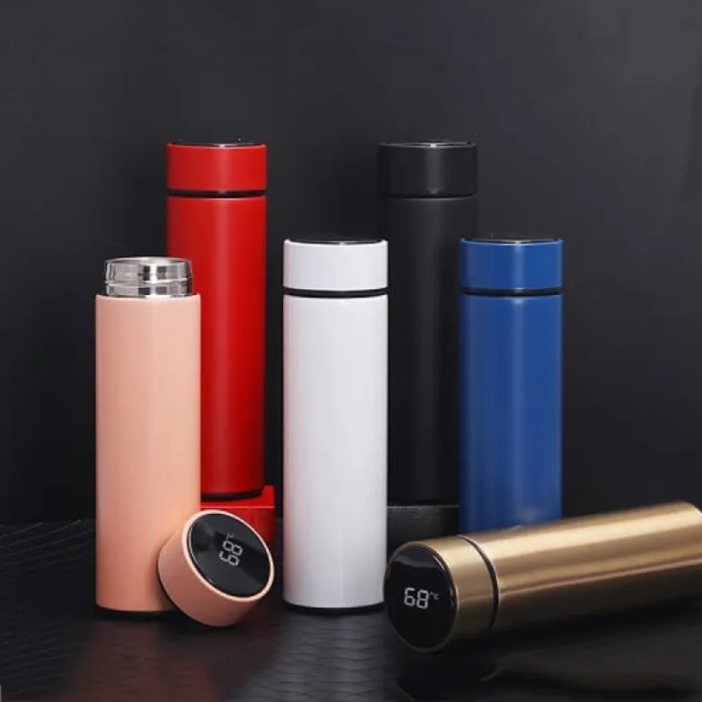 Hot and Cold Water Bottle with LED Temperature Display