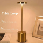 Classic Metal Touch Sensor LED Table Lamp Rechargeable Desk Lamp