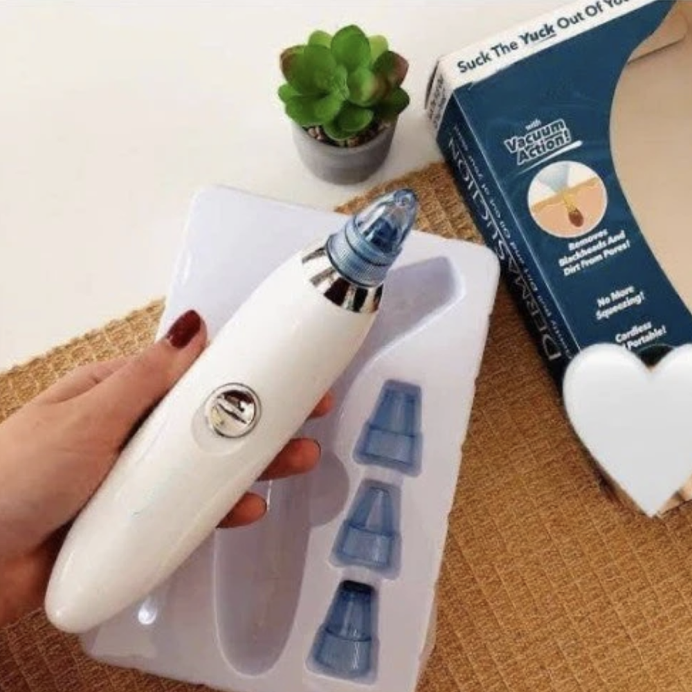 Derma Suction 5 In 1 Black Head Remover Machine Acne Pimple Pore Cleaner Vacuum Tool Rechargeable Machine