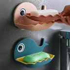 Self-Adhesive Wall Mounted Whale Shape Soap Box Holder